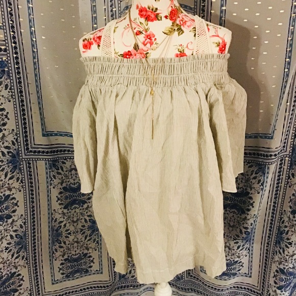 NWT STRIPE SUMMER BLOUSE - Picture 4 of 6